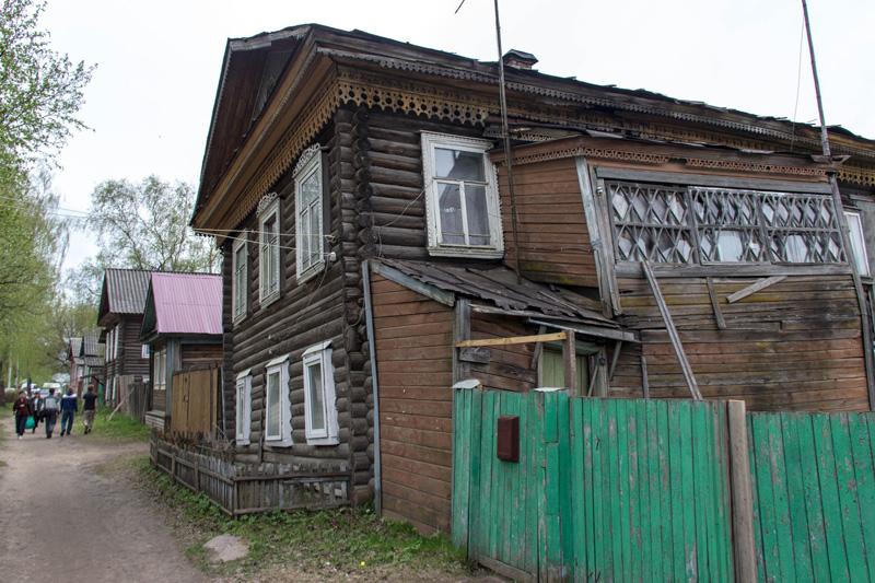 Деревянные домики в Устюжне