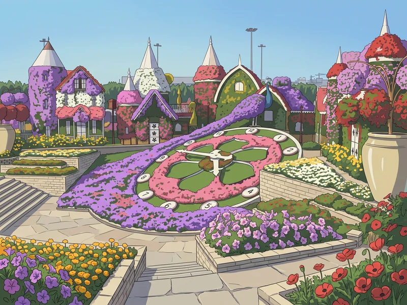 Сад цветов Dubai Miracle Garden