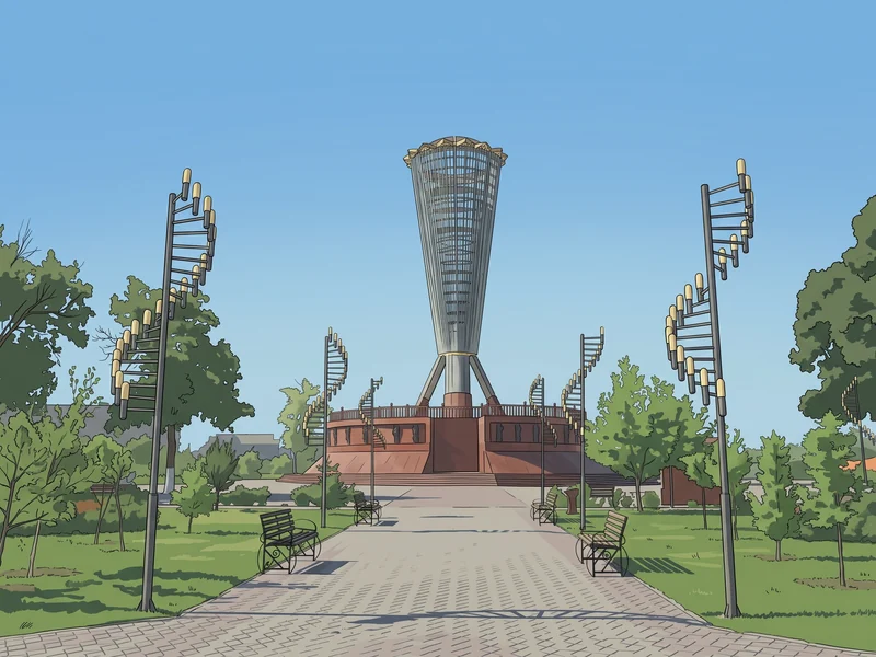 Парк Независимости в Шымкенте
