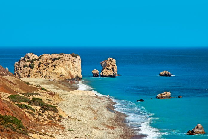 Rock Of Aphrodite, Petra tou Romiou, Paphos, Cyprus