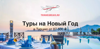 Туры в Турцию на Новый год от 87500 в отели 4* и 5* все включено