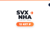 Graphic showing the SVX NHA logo with an orange arrow, date May 6, 2026, and a rounded orange pill reading 12 637 ₽ for a live stream event