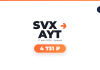 Brand header with 'SVX AYТ' and orange arrow, date '17 июня 2026 · прямой' and a rounded orange button reading '4 731 ₽'