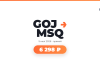 Promotional banner for GOJ MSQ with orange arrow, date 5 июля 2026, прямой, and an orange rounded price button 6 298 ₽; RT logo top-right.